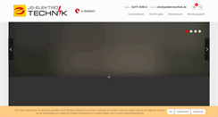 Desktop Screenshot of jselektrotechnik.de